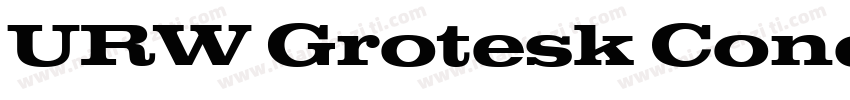 URW Grotesk Cond Bold字体转换